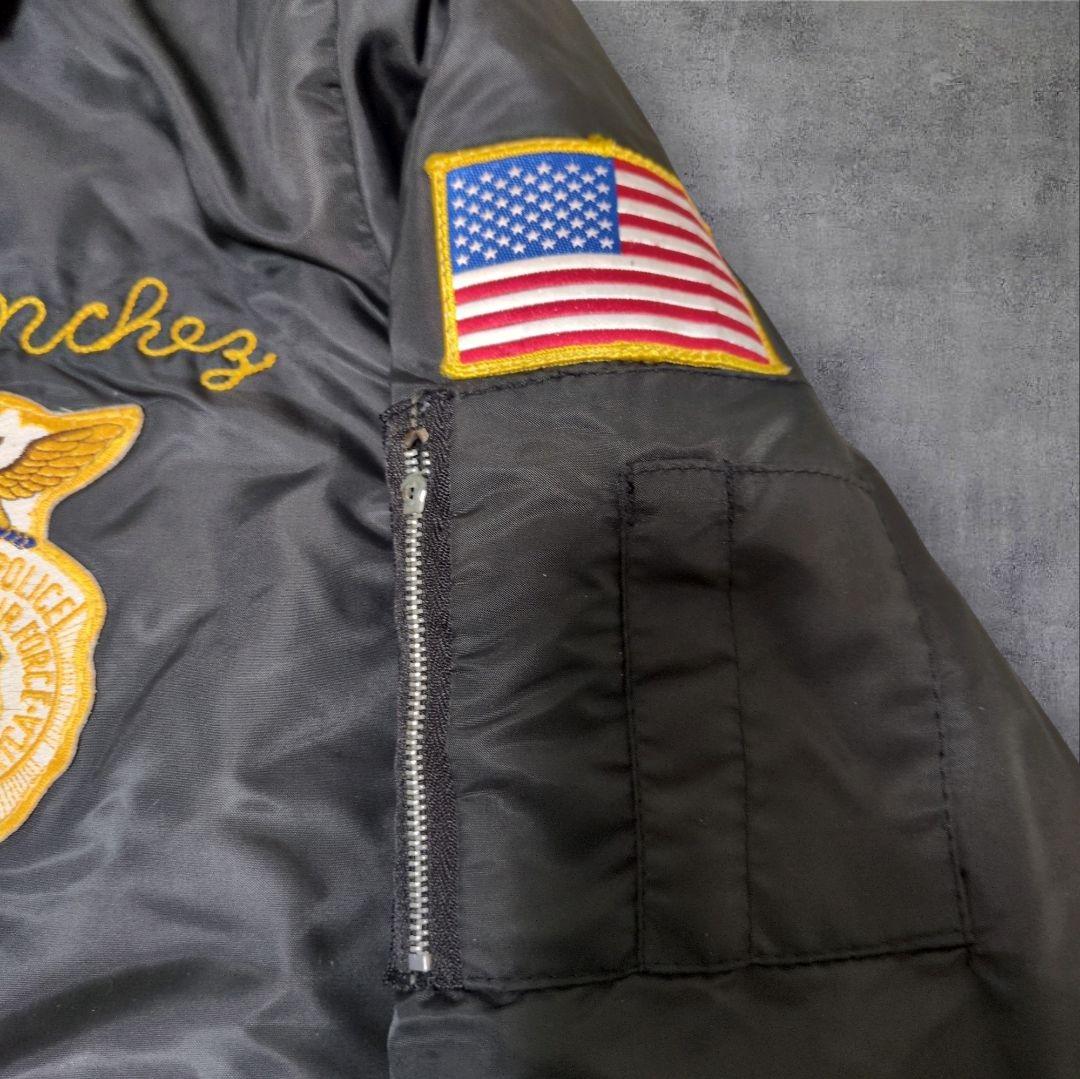 70s USA製 ティンバーキング B-15 フライトジャケット 刺繍 ワッペン