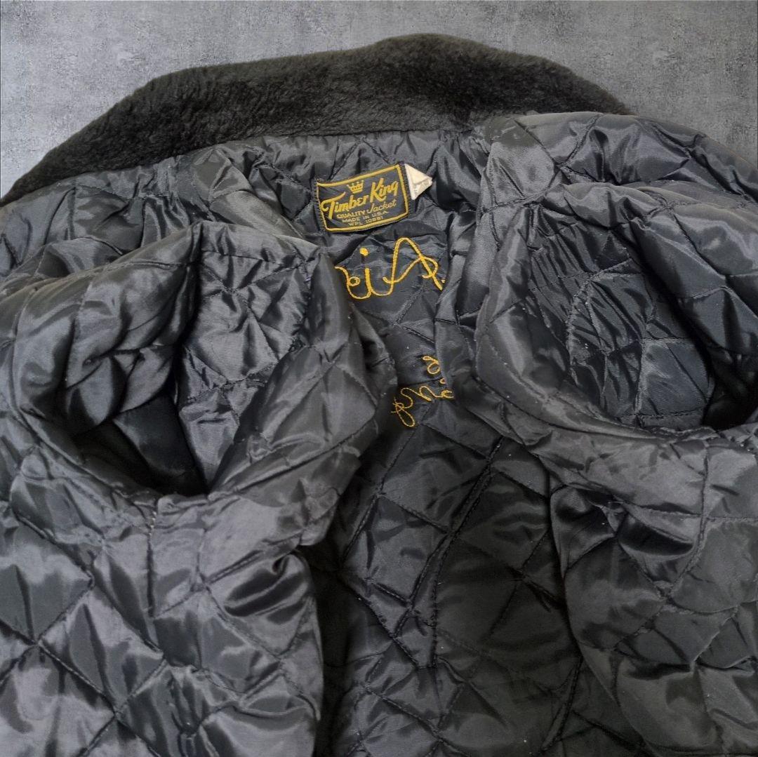 70s USA製 ティンバーキング B-15 フライトジャケット 刺繍 ワッペン