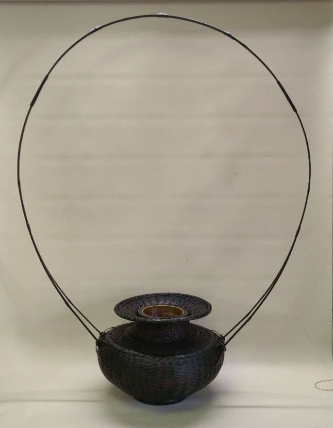 又木付　牡丹籠　池坊好み　池坊花器