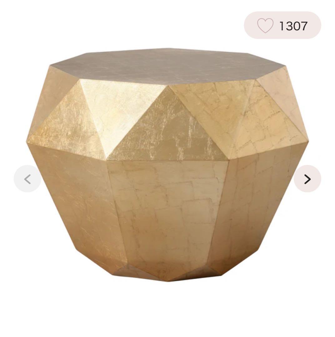 Francfranc ダイヤモンドテーブル ゴールド