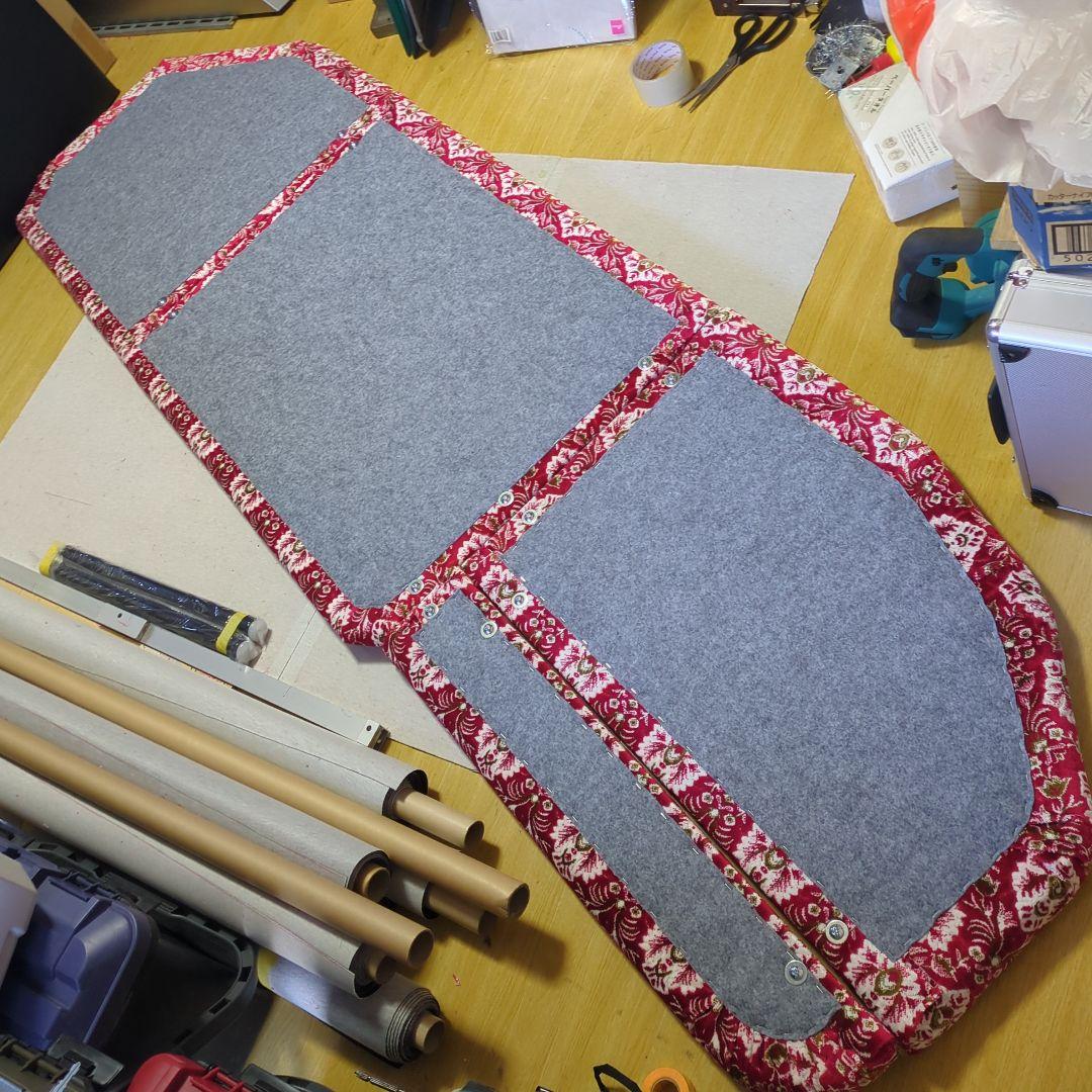 【トムトム】助手席フラット&助手席サイドパネル【新格子レッド】