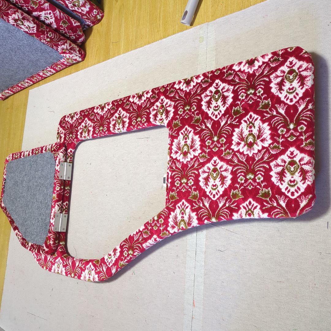 【トムトム】助手席フラット&助手席サイドパネル【新格子レッド】