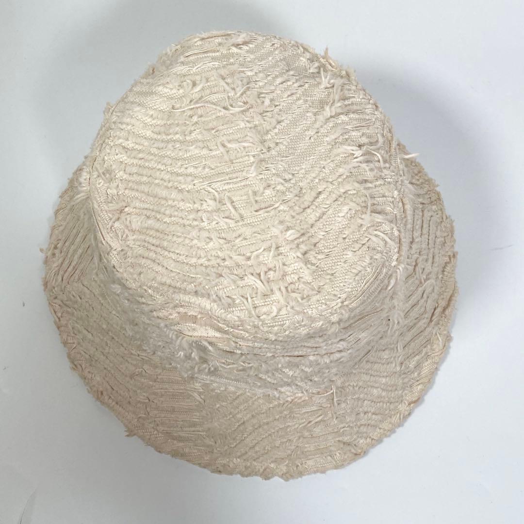 KAMIYA × CA4LA ウェーブデニム バケットハット 白