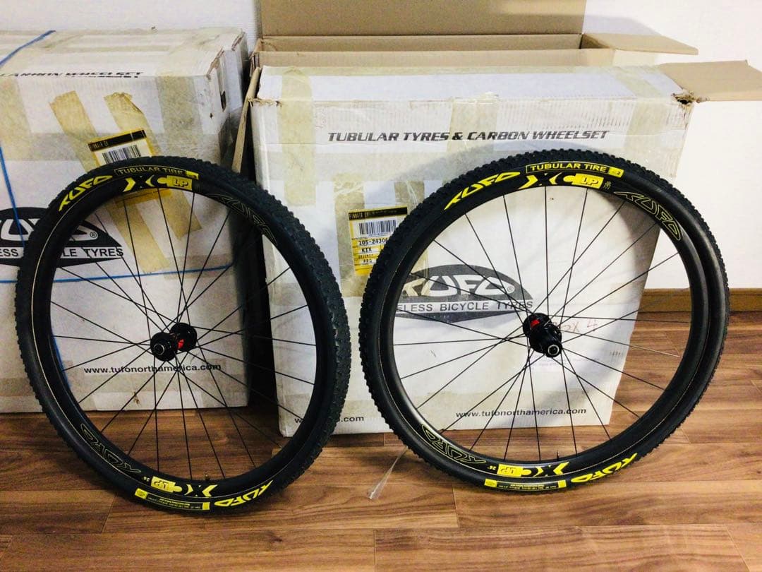 TUFO MTB 完組カーボンホイール前後セット(TU)26″XC-LP 未使用