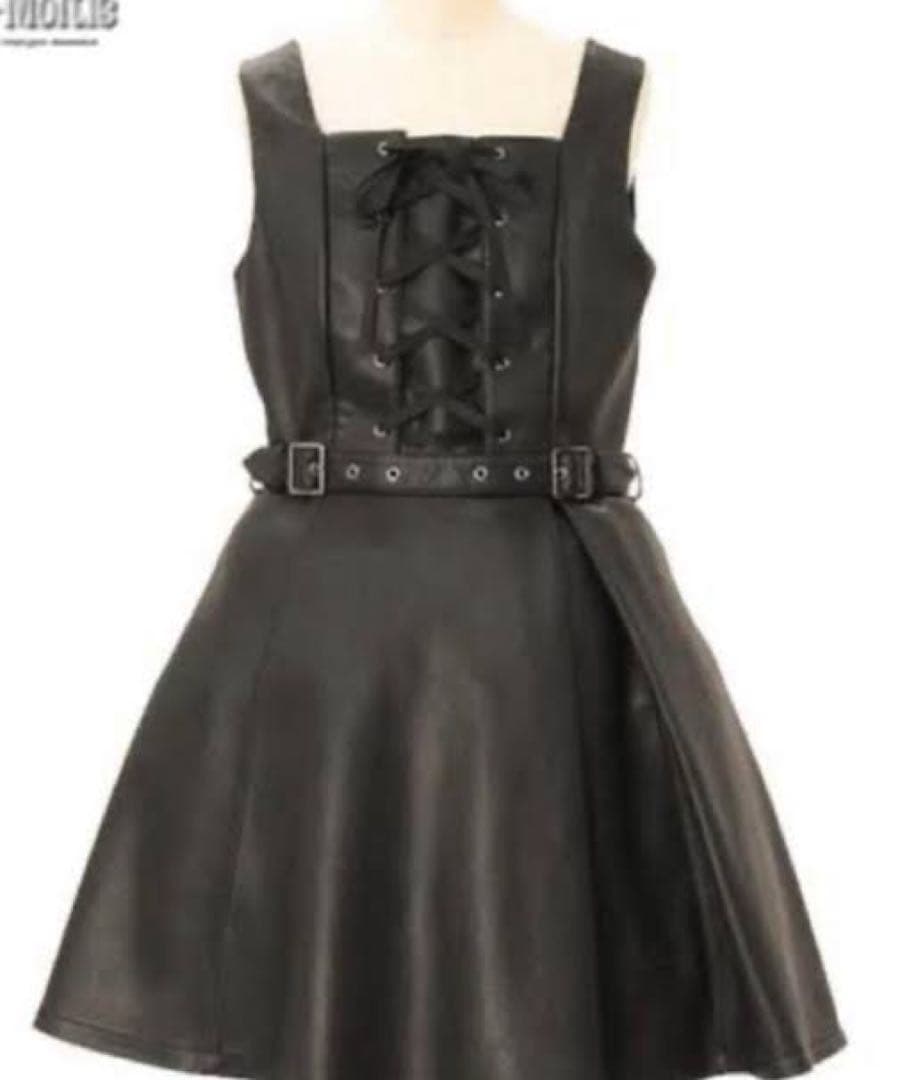 Moi-meme-Moitie合皮ワンピース