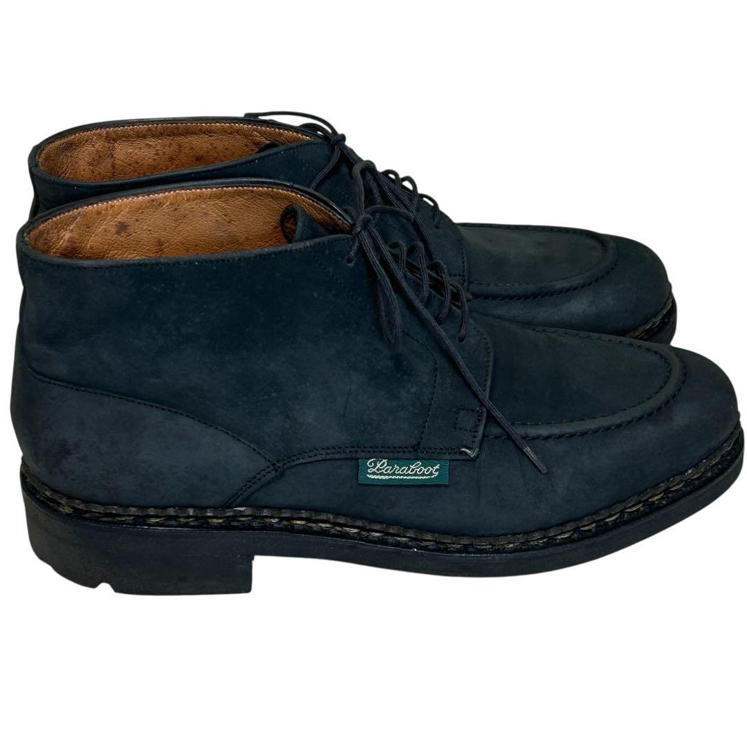 M'sブラック 希少モデル　パラブーツUチップブーツ ネイビー26