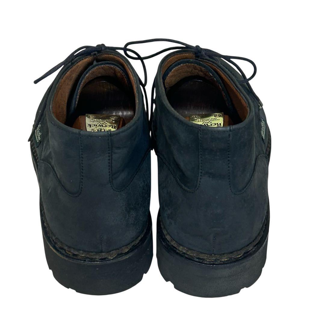 M'sブラック 希少モデル　パラブーツUチップブーツ ネイビー26