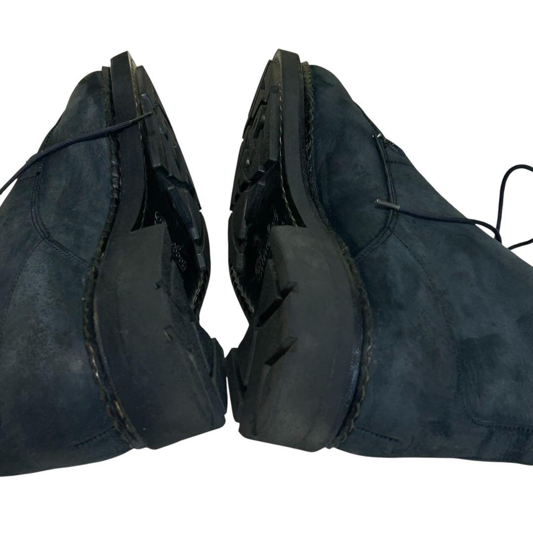 M'sブラック 希少モデル　パラブーツUチップブーツ ネイビー26