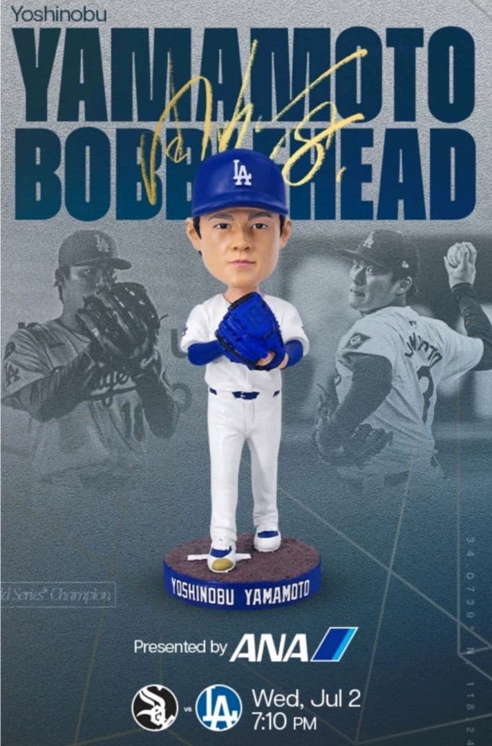 K*e様 山本由伸 ボブルヘッド ドジャース 7月2日 限定配布 大谷