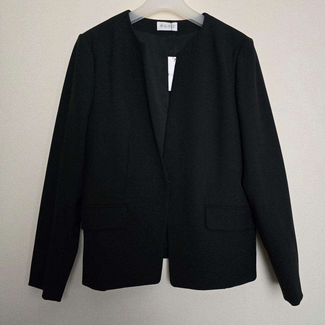 【未使用・大きいサイズ】PLST ブラック ジャケット ウォームリザーブ