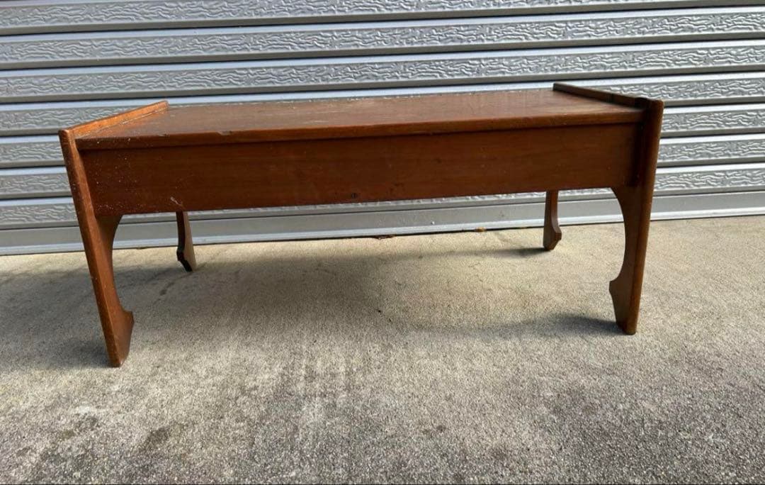 【アンティーク】木製 無垢材 文机 ローテーブル 座卓 昭和レトロ