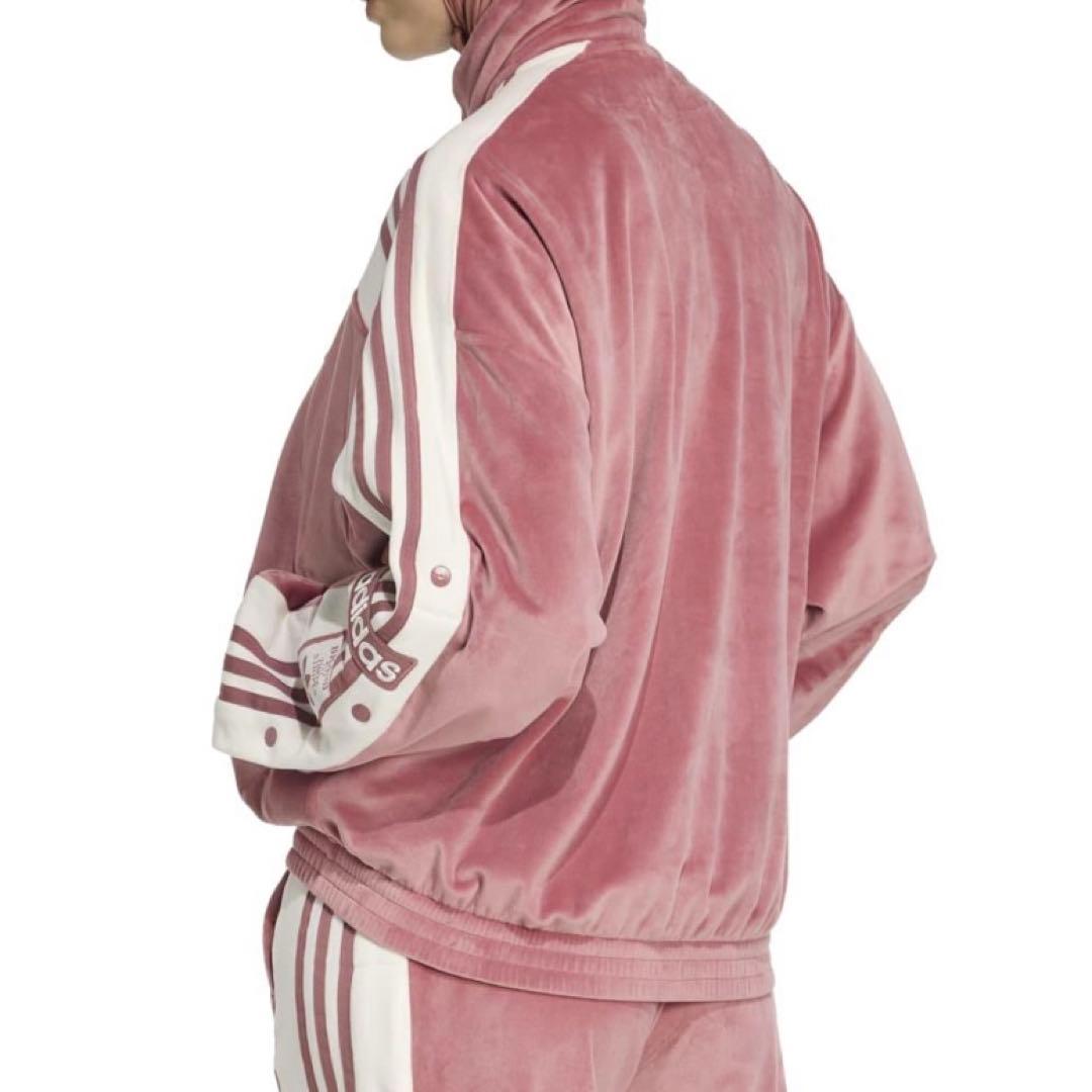 新品S⭐️adidas アディブレイク ベロア トラックトップ &パンツ ピンク