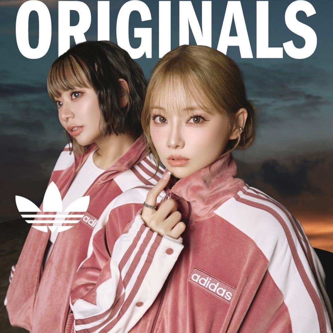 新品S⭐️adidas アディブレイク ベロア トラックトップ &パンツ ピンク