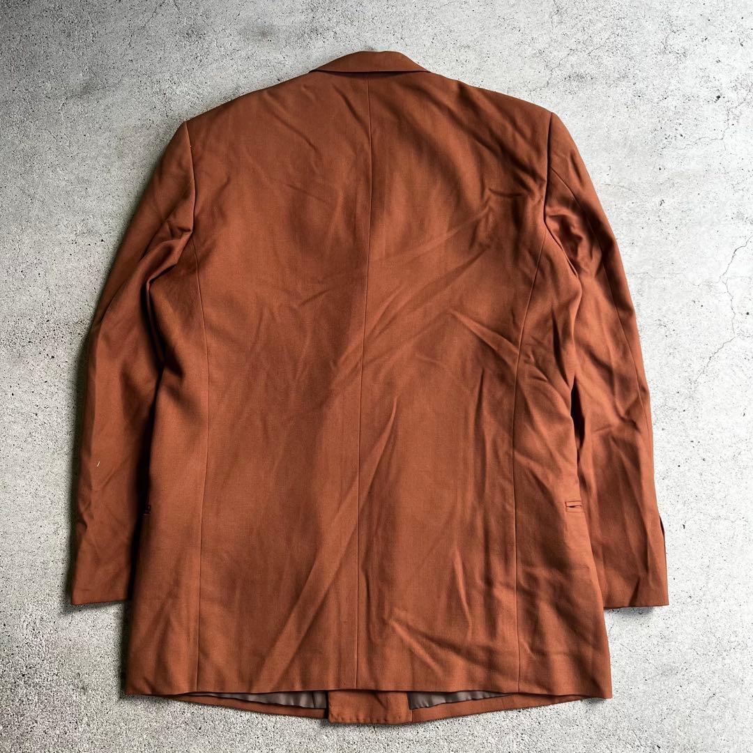 Vintage 成人式　ダブル　セットアップ　スーツ　オレンジ　菅田将暉　古着