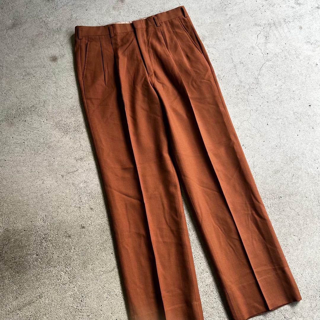 Vintage 成人式　ダブル　セットアップ　スーツ　オレンジ　菅田将暉　古着