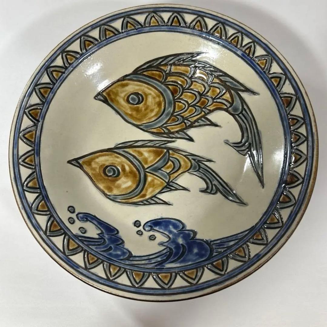 【未使用】　宮城須美子作　直径約25センチ　高さ約5.7センチ