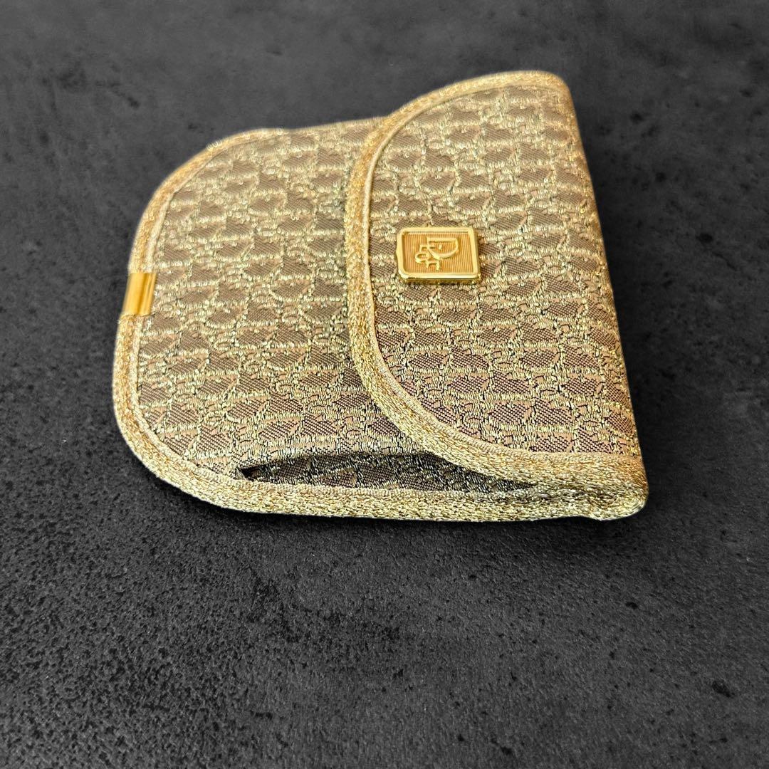 希少✨Christian Dior Trotter Gold Coin Case