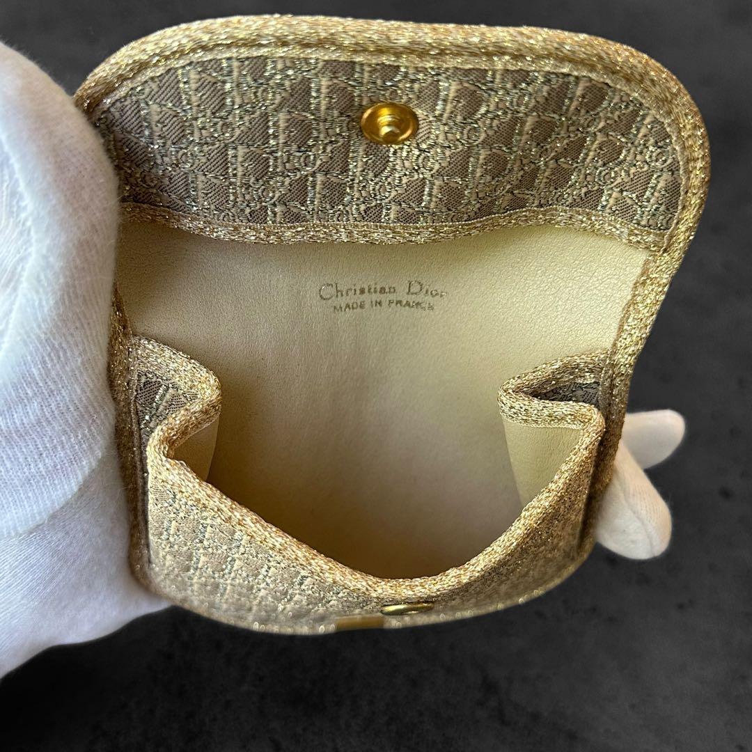 希少✨Christian Dior Trotter Gold Coin Case