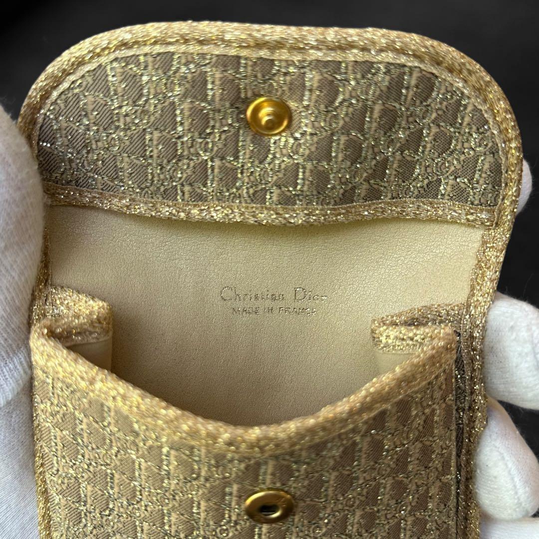希少✨Christian Dior Trotter Gold Coin Case