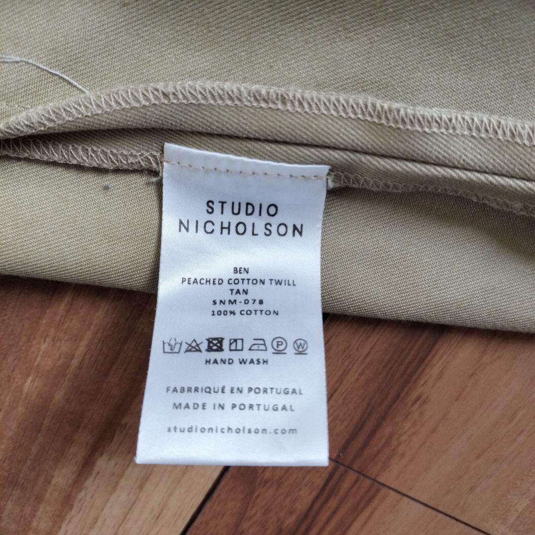 パンツ STUDIO NICHOLSON PeachedCotton BEN TANxs