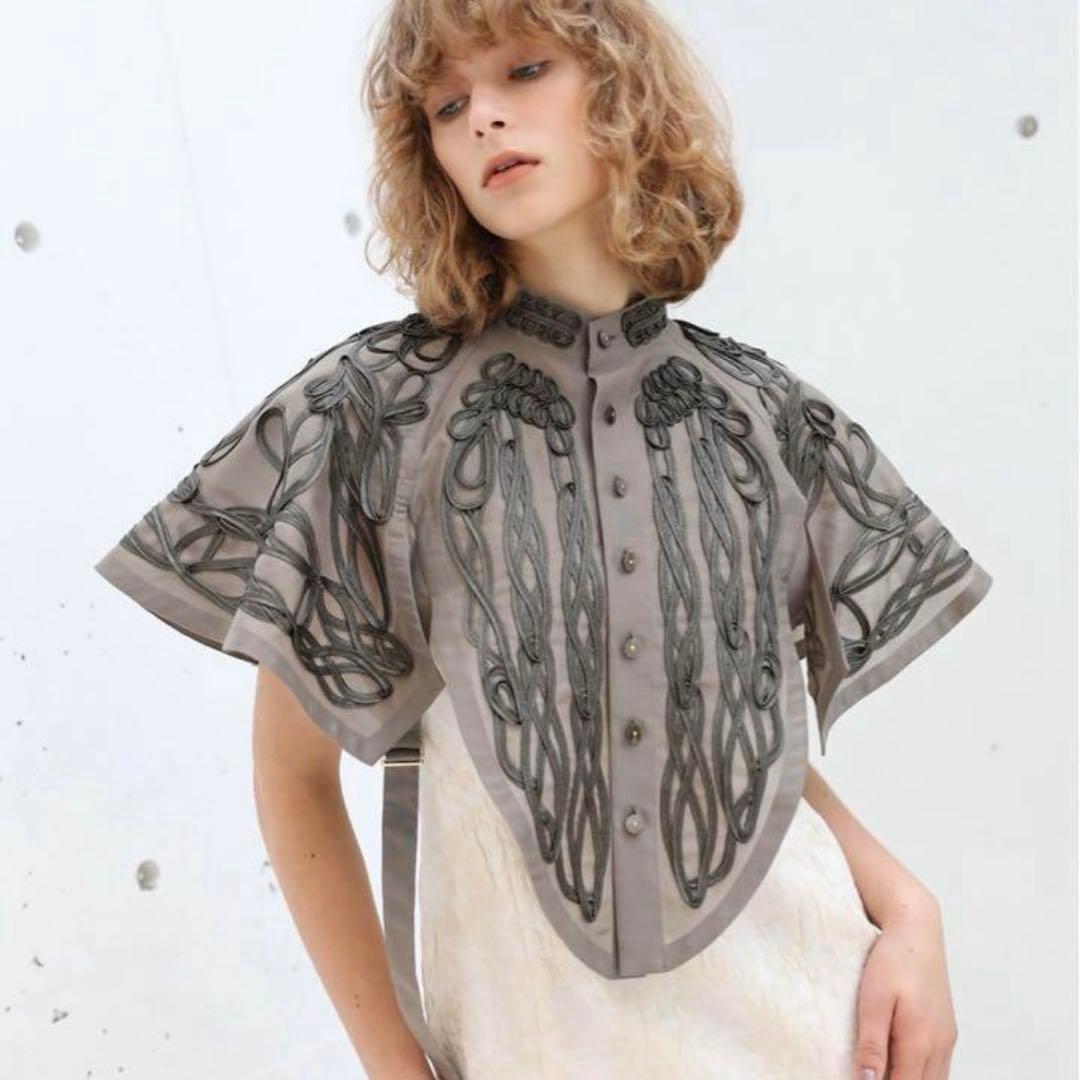 【新品】aoiwanaka アオイワナカ　ケープ　ポンチョ　ブラウン