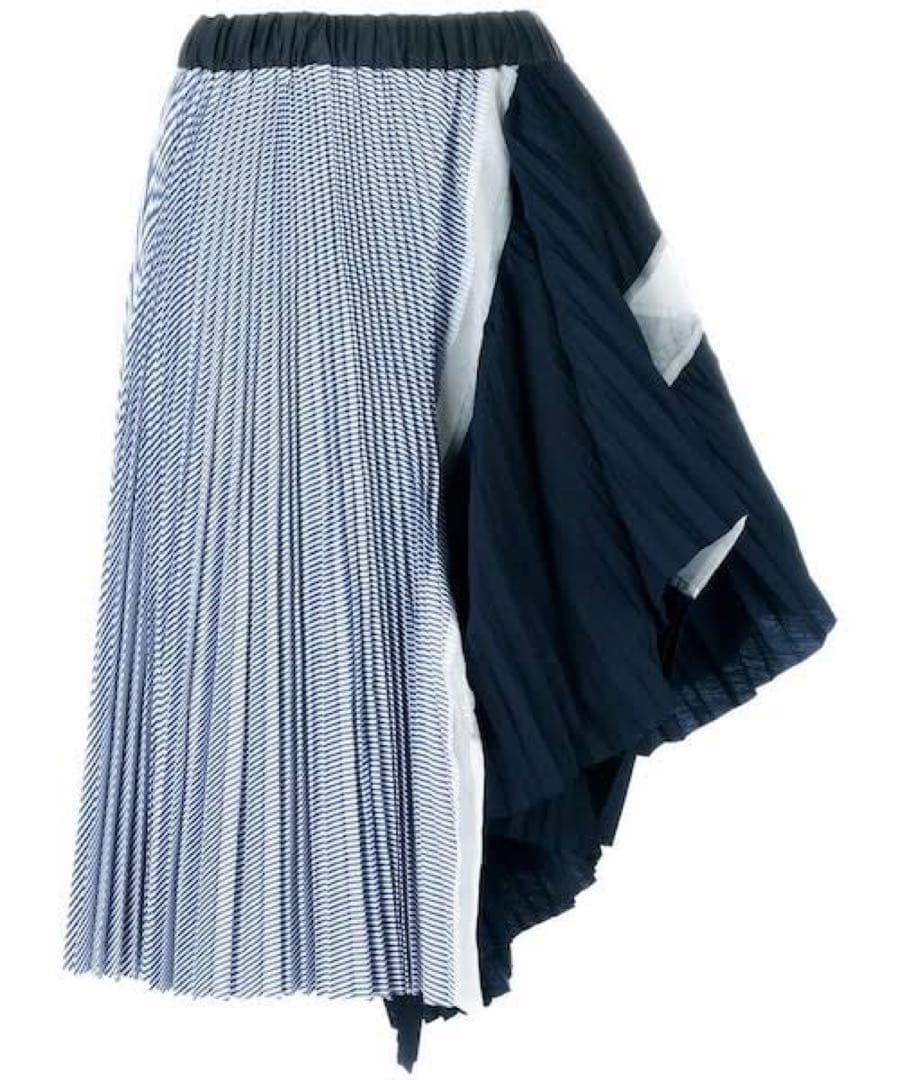 【美品】Sacai アシンメトリー プリーツスカート