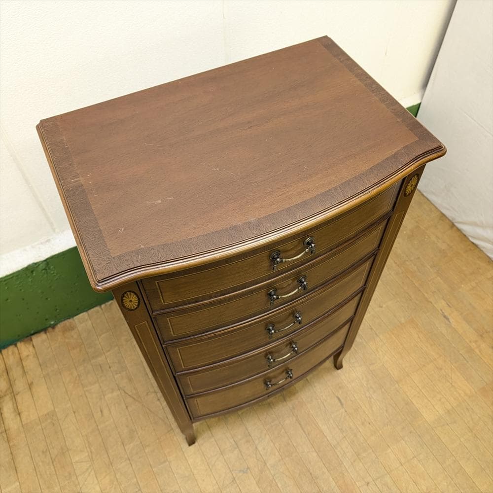 東海家具　ベネチア　5段　リビングチェスト　タンス　箪笥　チェスト　ドロワー