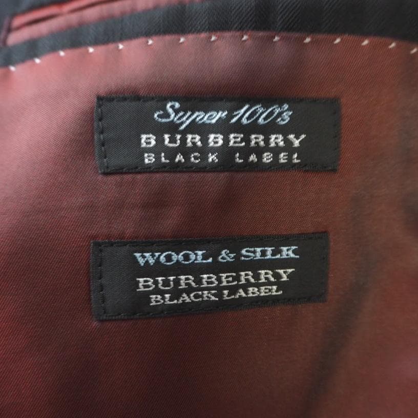 BURBERRY バーバリーブラックレーベル ウールシルク スーツ セットアップ