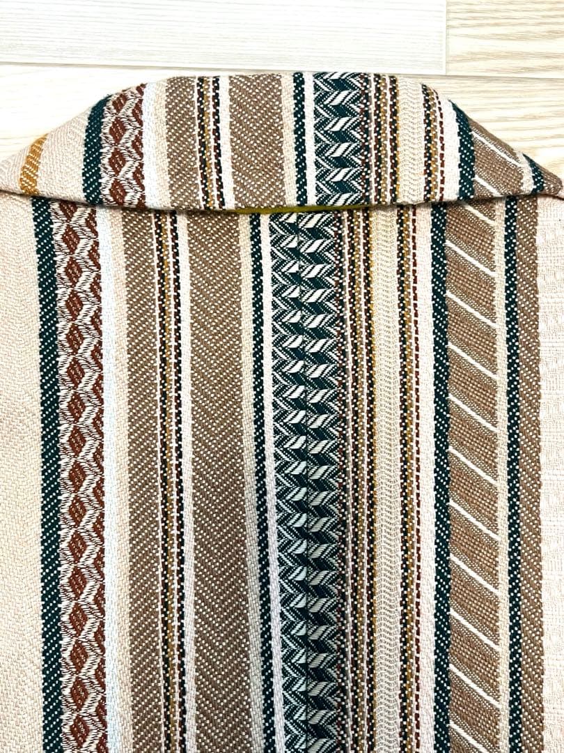 【希少・美品】MサイズETRO エトロ ストライプ チェスターコート