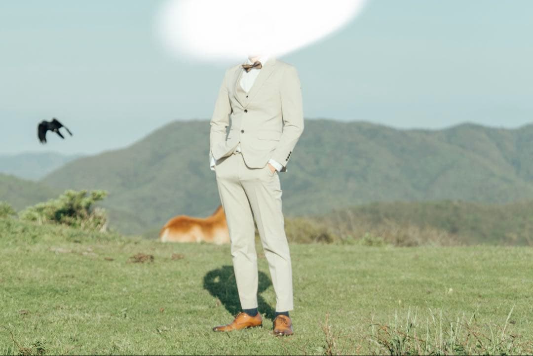 ドレスプロダクション　Dress production　タキシード　ベージュ