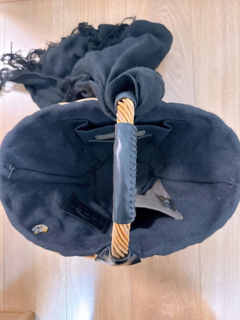 【最終値引き】ebagos エバゴス　かごバッグ 紅籐　1本手　ワンハンドル