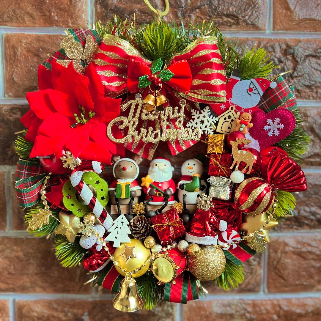 専用 クリスマスリース ハンドメイド 2点 おまとめ