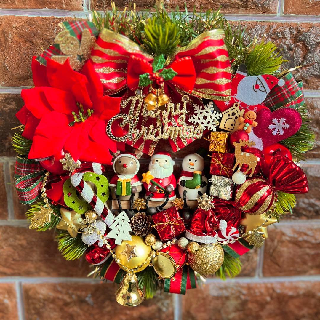 専用 クリスマスリース ハンドメイド 2点 おまとめ