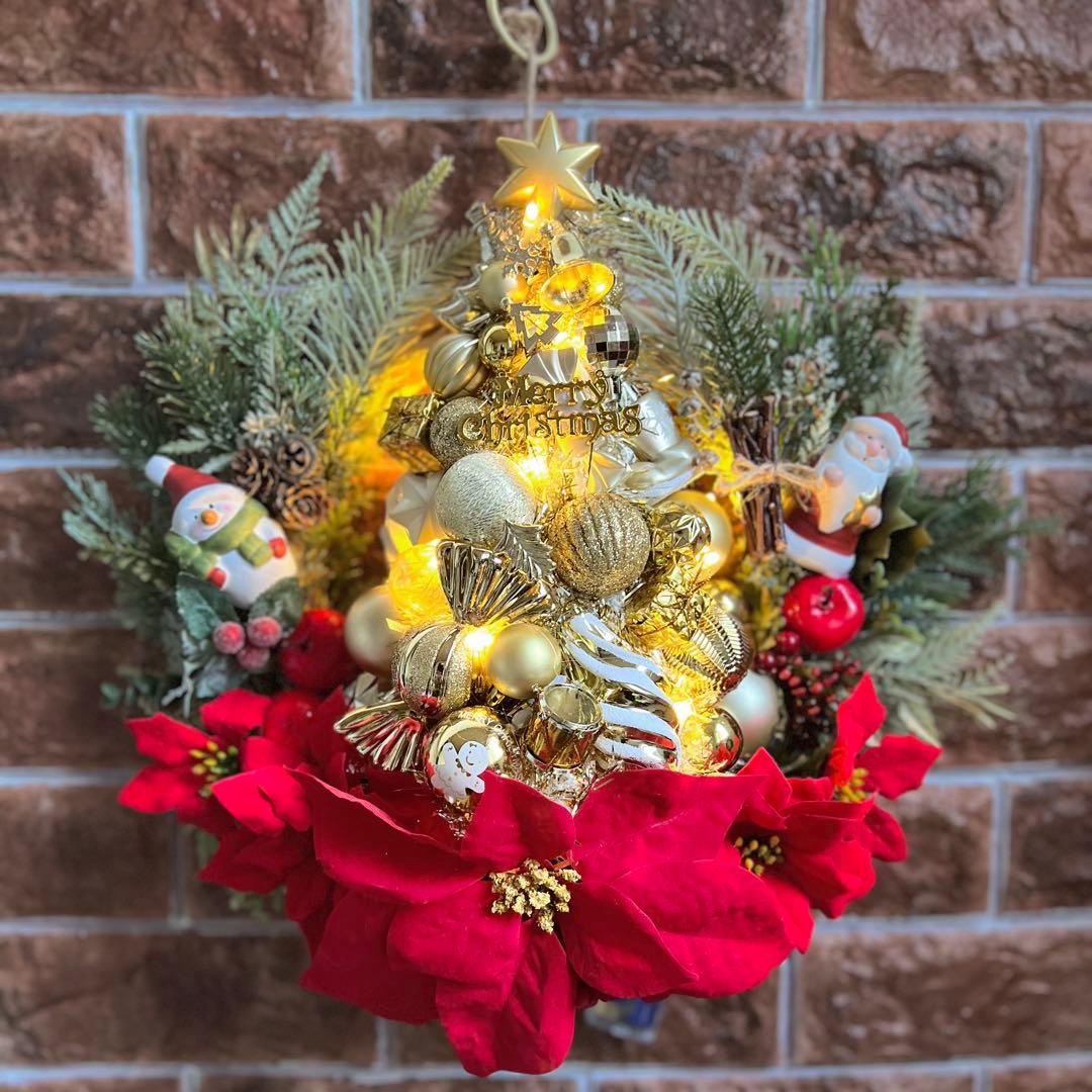 専用 クリスマスリース ハンドメイド 2点 おまとめ