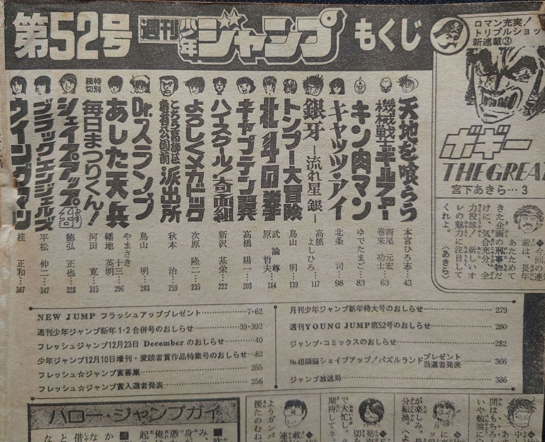 週刊少年ジャンプ 1983年 41号-52号セット