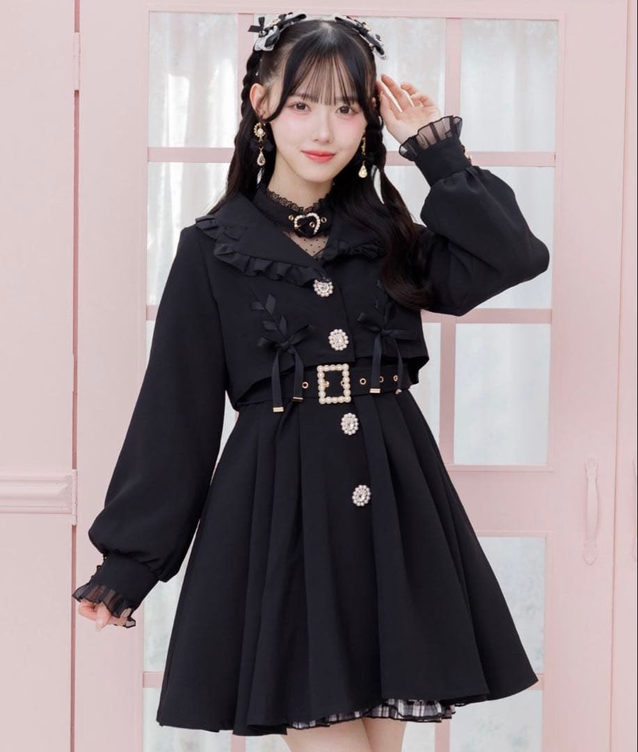 シアーフリルトレンチコート