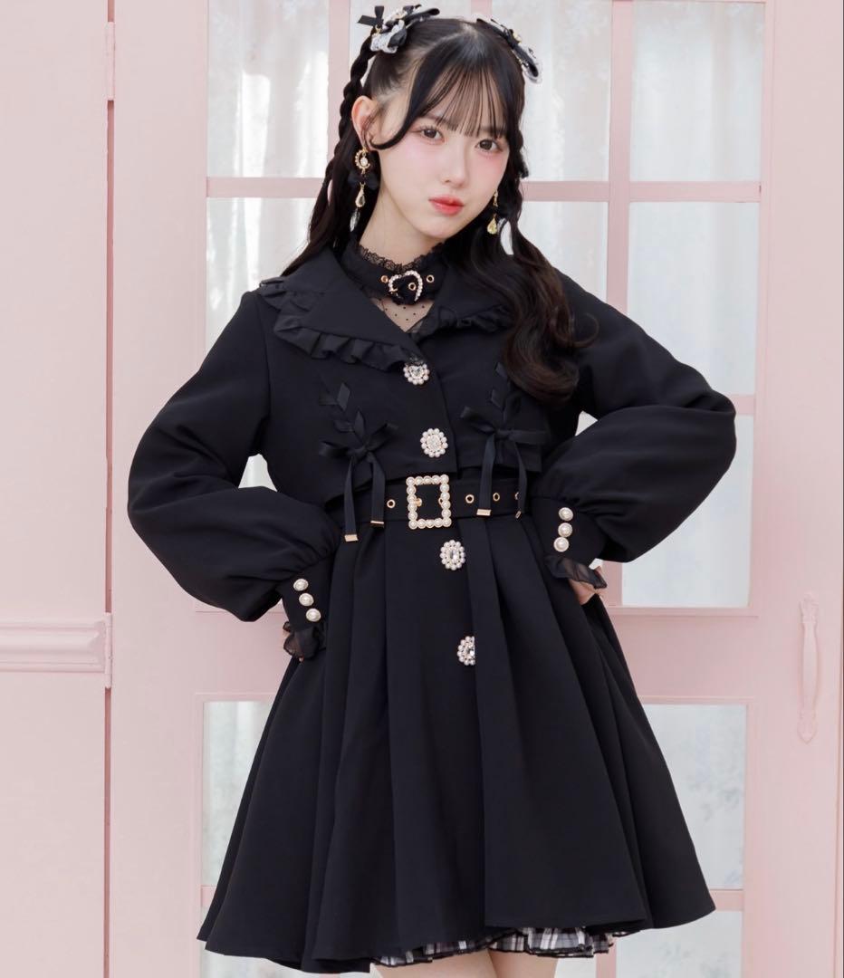 シアーフリルトレンチコート