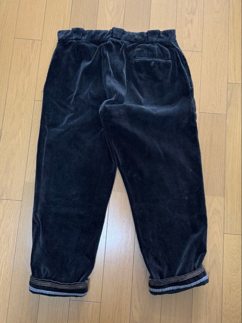40s 50s フレンチ ビンテージ コーデュロイ パンツ 黒