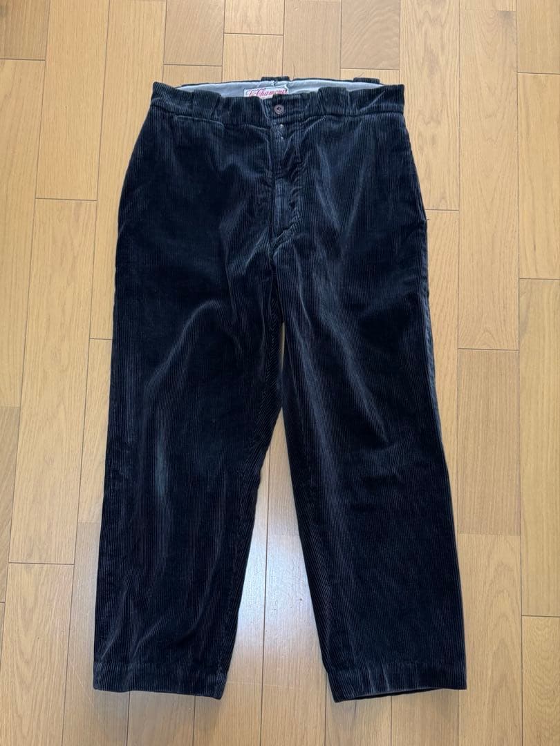 40s 50s フレンチ ビンテージ コーデュロイ パンツ 黒