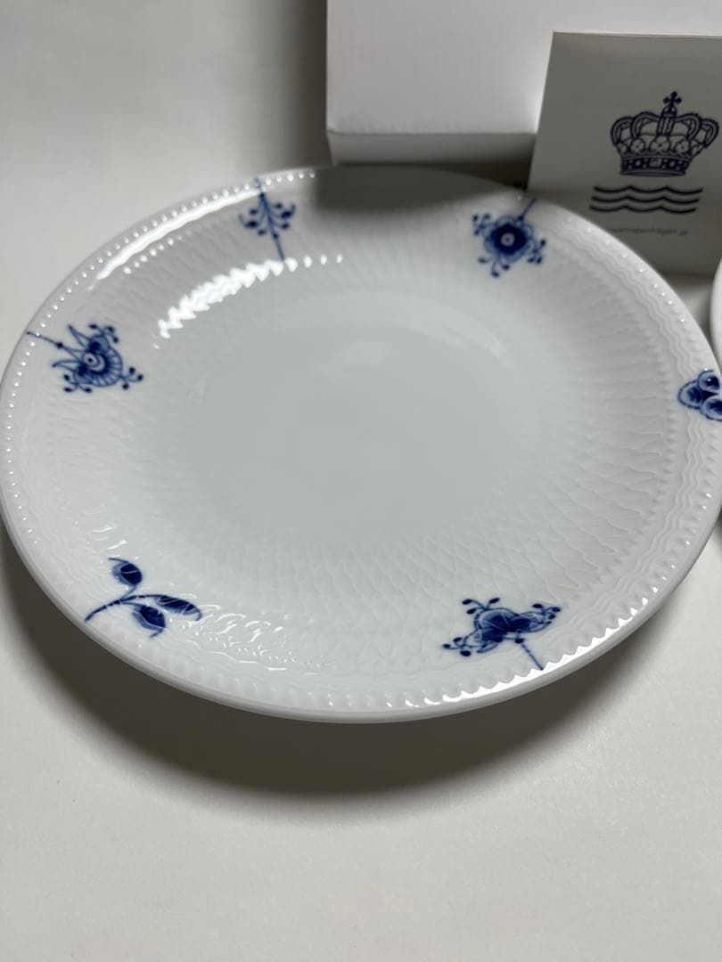 新品未使用　ロイヤルコペンハーゲン　ブルーパルメッテ　ブロッサム 20㎝×2枚