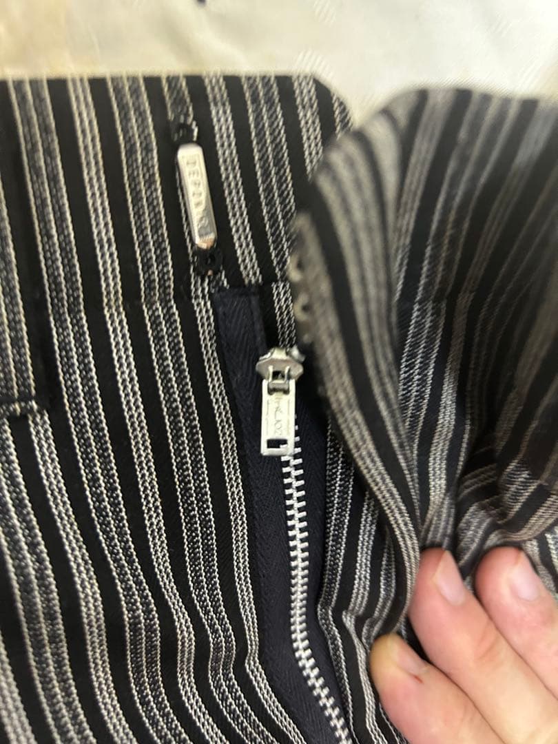 h*a様 50s 60s ヴィンテージ　スラックス　ストライプ　アルミタロンジッ