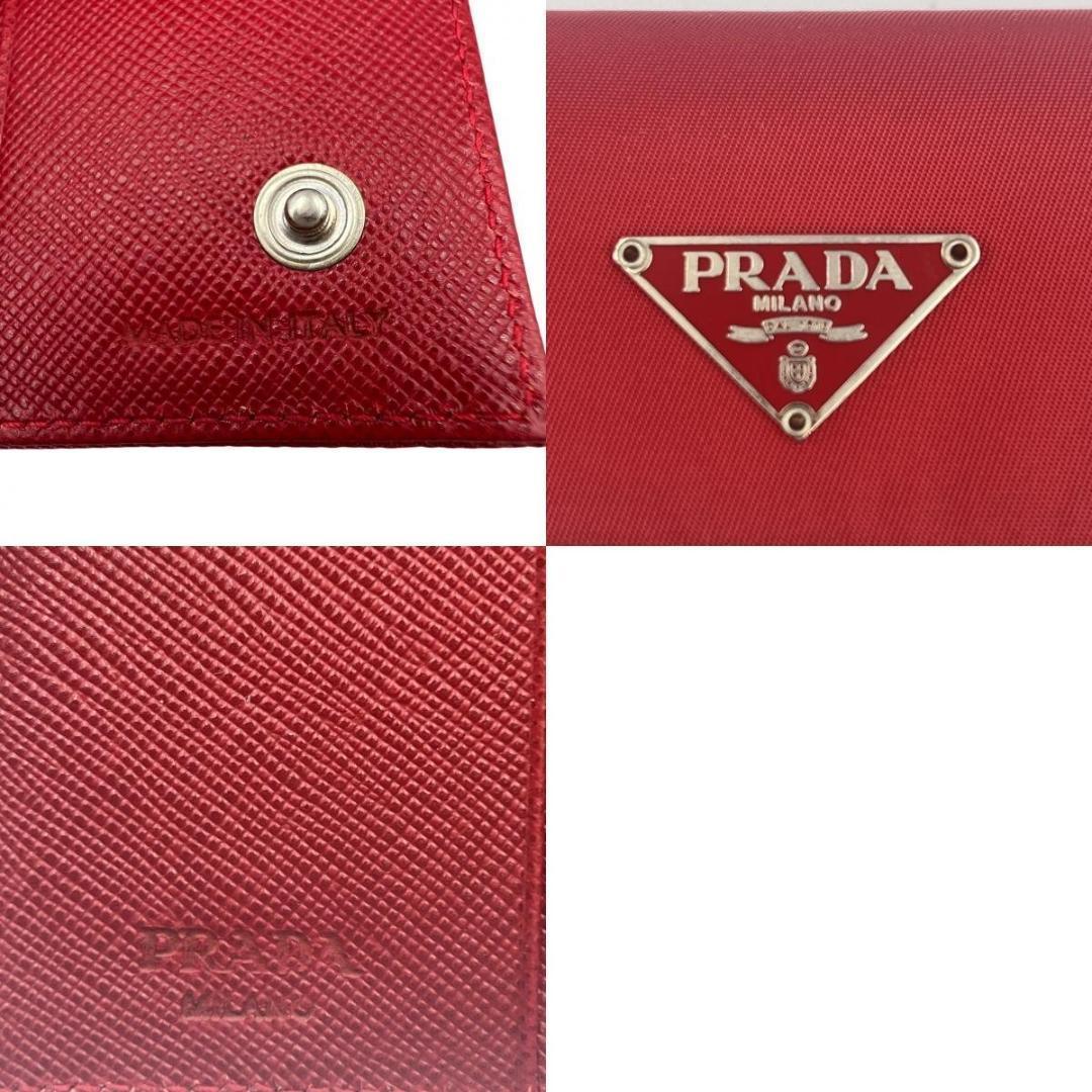 【⭐️PRADA⭐️】新品 プラダ ナイロン キーケース 6連 三角ロゴ レッド