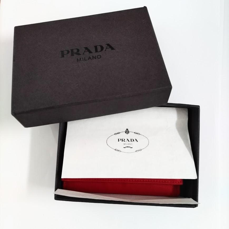【⭐️PRADA⭐️】新品 プラダ ナイロン キーケース 6連 三角ロゴ レッド