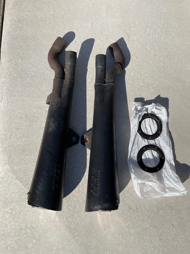 スーパートラップ Vmax1200 マフラー スリップオン