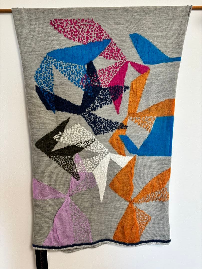 【新品未使用タグ付】Masaki Kyoko 佐藤繊維 大判 カラフル ショール