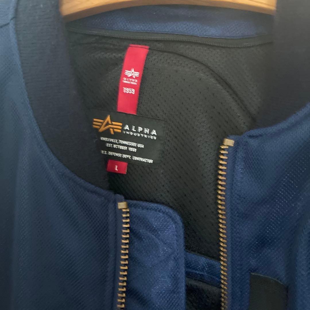 アルファ　ライダース　メッシュ　ジャケット　Lサイズ　美品　プロテクター