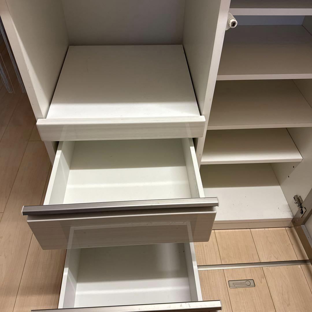 ニトリ　レンジボード　Nポスティ ア90WH 食器棚　キッチンボード　カウンター