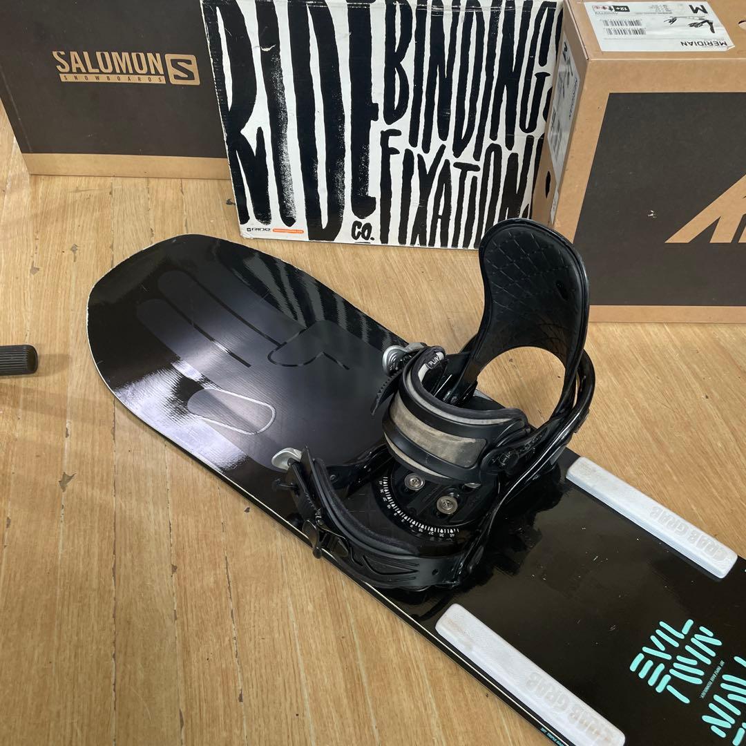 BATLEON×FLUX　EVILTWIN　バインディング付スノーボードセット