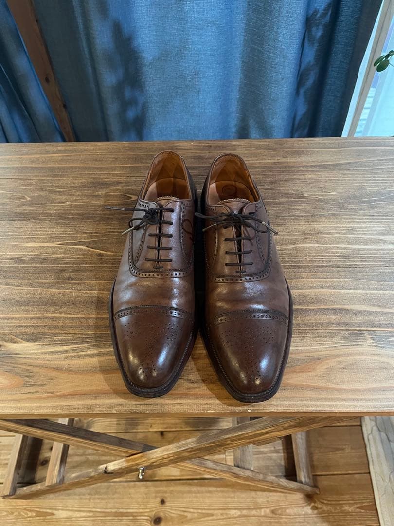 スコッチグレイン ウィングチップ ドレスシューズ