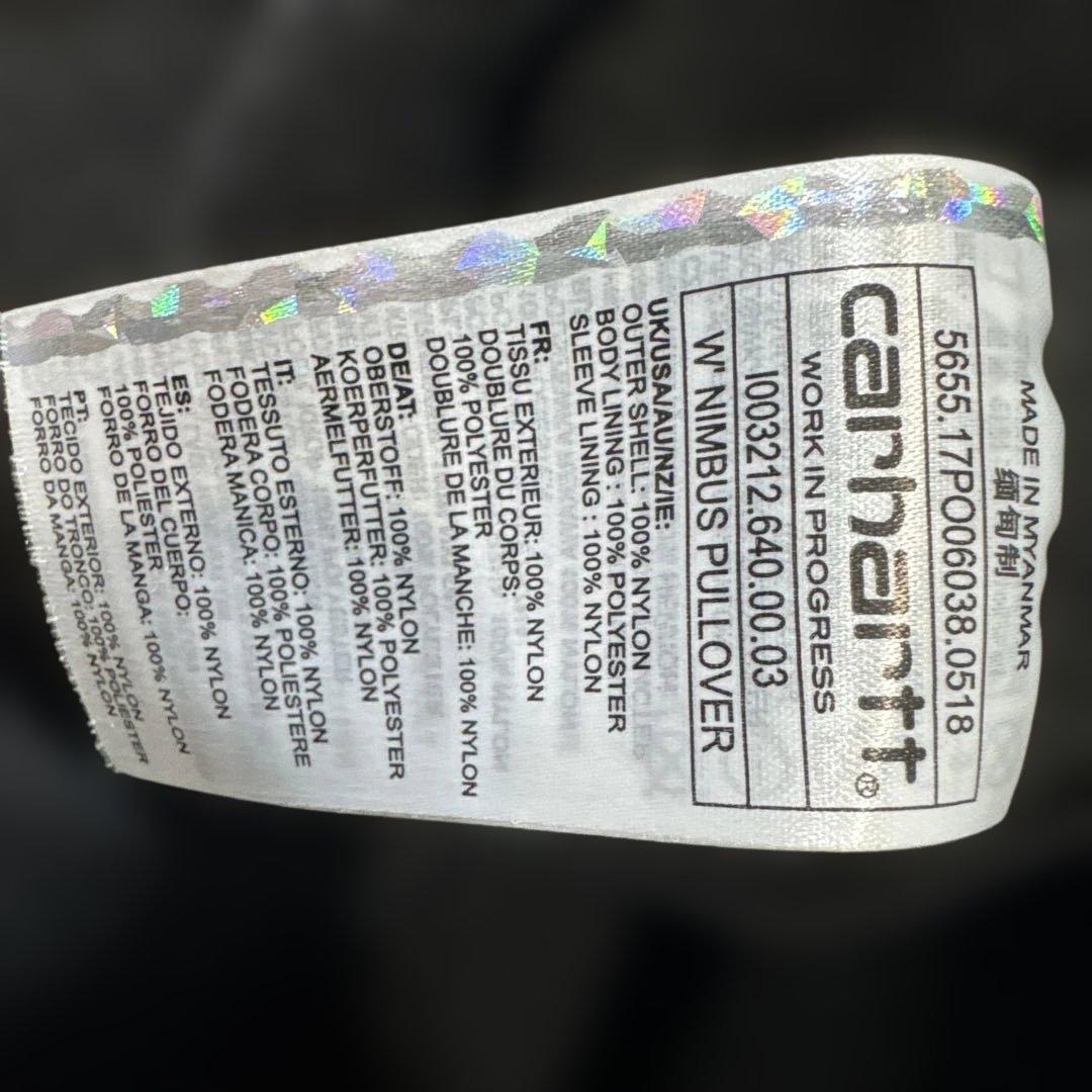 CARHARTT WIP W' NIMBUS プルオーバー カモ XS 美品　冬